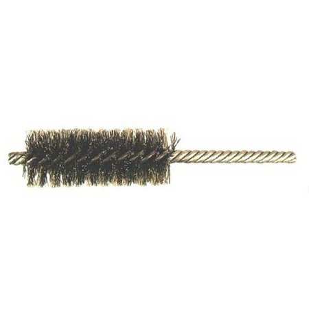 GORDON BRUSH 1" Brush D .006" Wire D Double Spiral Power Brush Stainless Fill, Stem 50248